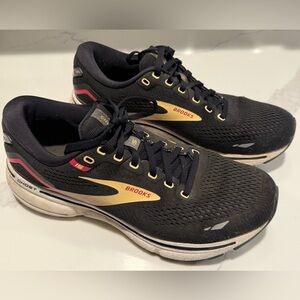 Brooks Black and Gold Ghost Running Shoes